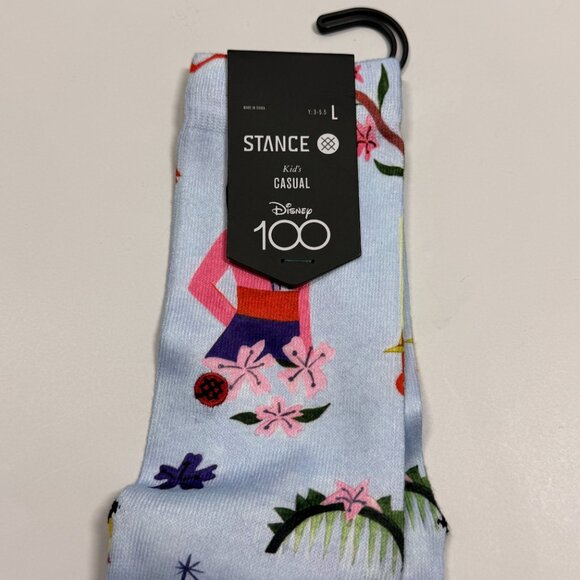 NWT Stance Kid's Disney 100 Mulan Theme Socks - Crew Height -  Large (Y 3 - 5.5) - Picture 2 of 5